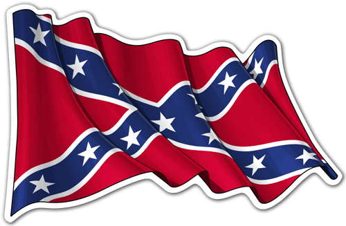 Aufkleber: Rebel Confederate Flag