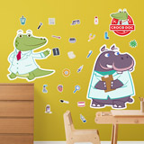 Kinderzimmer Wandtattoo: Croco Doc und Hippo Crat Kit 3