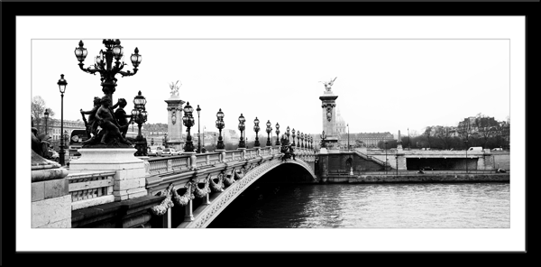 Wandtattoos: Brücke über den Fluss Seine in Paris