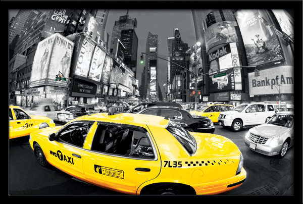 Wandtattoos: Taxi in Times Square