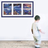 Wandtattoos: Bild Triptychon Meeresboden 4