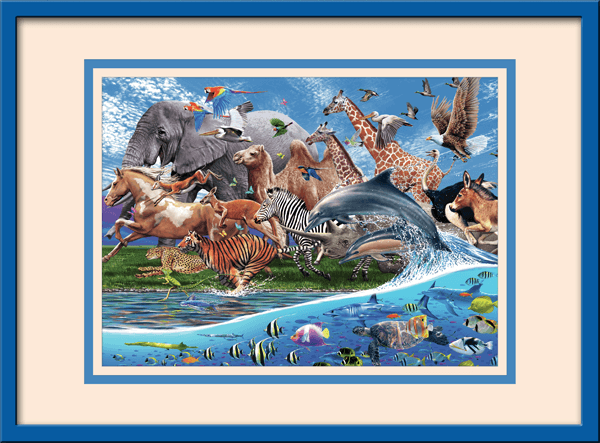 Kinderzimmer Wandtattoo: Land und Meer