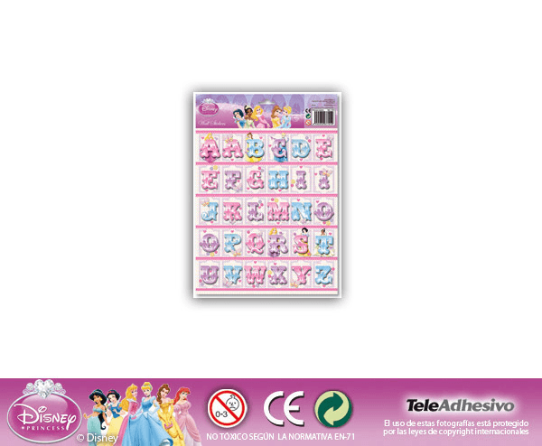 Kinderzimmer Wandtattoo: Prinzessinnen Briefe 24x34 cm