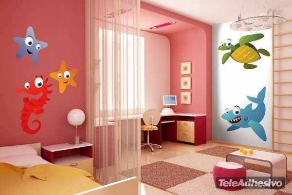 Kinderzimmer Wandtattoo: Kleines Seepferdchen