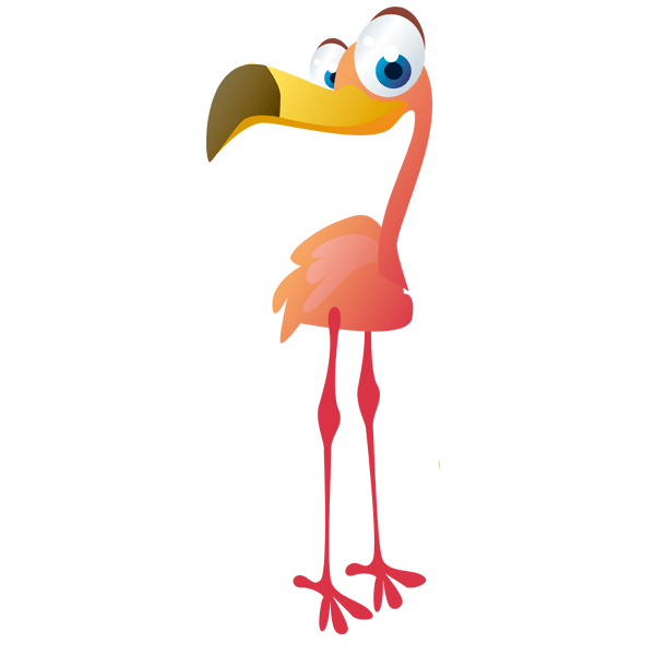 Kinderzimmer Wandtattoo: Flamingo