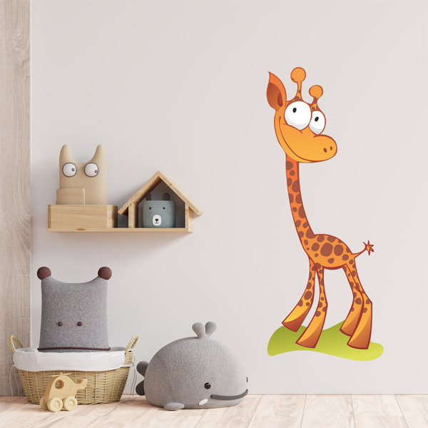 Kinderzimmer Wandtattoo: Glückliche Giraffe