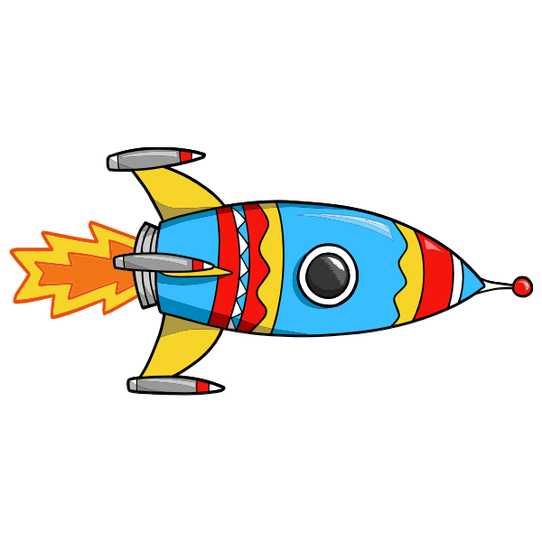 Kinderzimmer Wandtattoo: Rocket 2