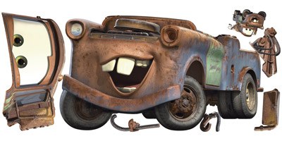 Kinderzimmer Wandtattoo: Tow Mater, Cars 4