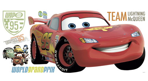 Kinderzimmer Wandtattoo: Riesige Lightning McQueen Wandtattoo