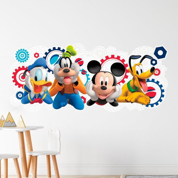 Kinderzimmer Wandtattoo: Das Haus von Micky Maus und seinen Freunden