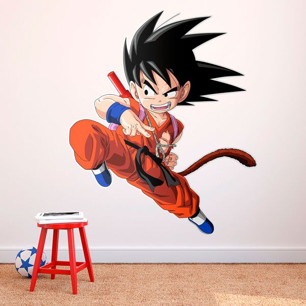 Kinderzimmer Wandtattoo: Dragon Ball Son Goku Angreifen