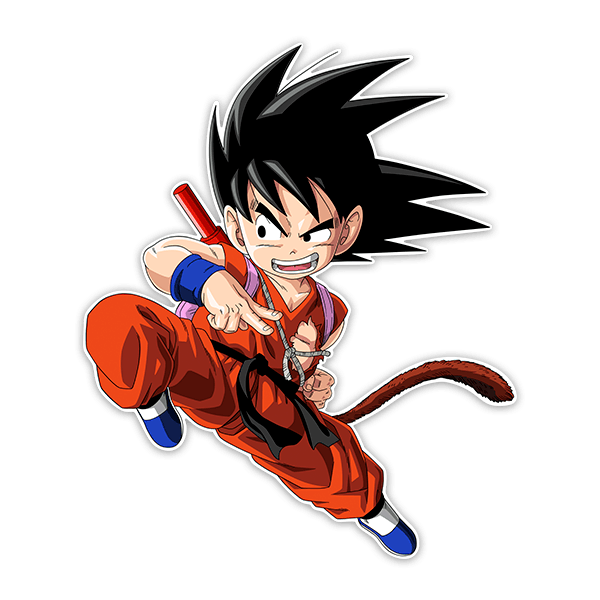 Kinderzimmer Wandtattoo: Dragon Ball Son Goku Angreifen