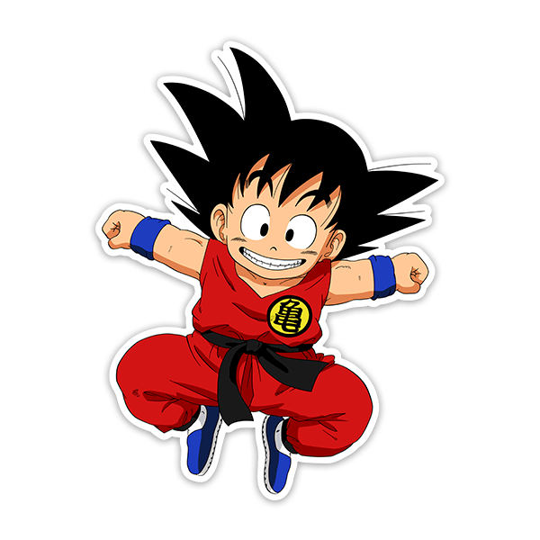 Aufkleber: Dragon Ball Glückliches Goku