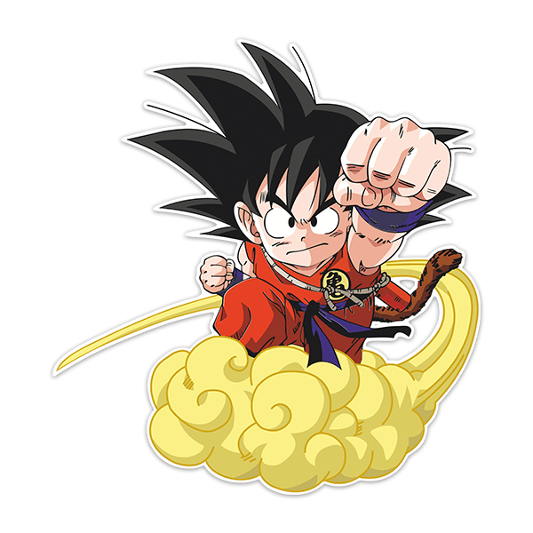 Kinderzimmer Wandtattoo: Dragon Ball Son Goku y su Nube Kinton 