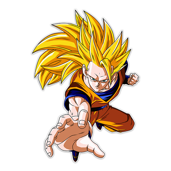 Kinderzimmer Wandtattoo: Dragon Ball Son Goku Saiyan Stufe 3