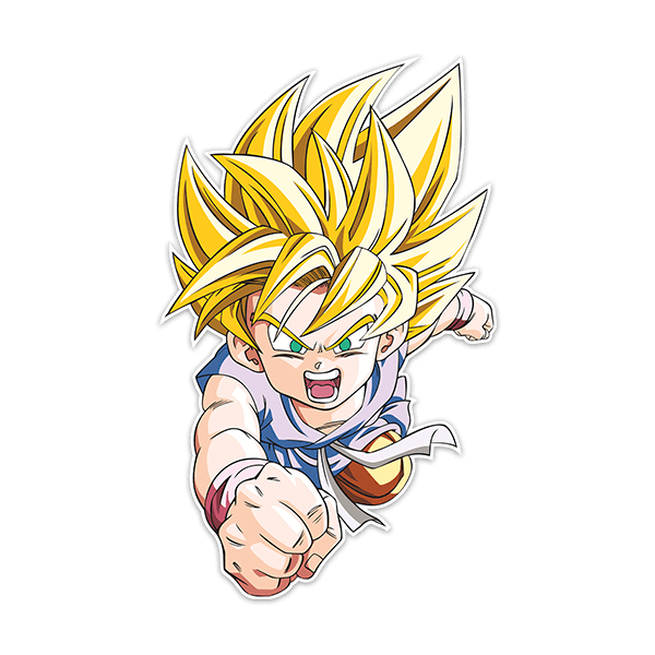 Kinderzimmer Wandtattoo: Dragon Ball Son Goku GT Saiyan