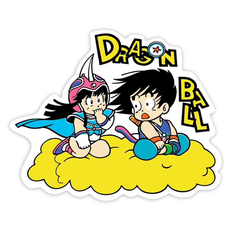 Aufkleber: Son-Goku & Chichi Jindujun-Wol