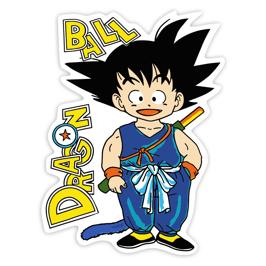 Aufkleber: Son-Goku Kind Power-Pole