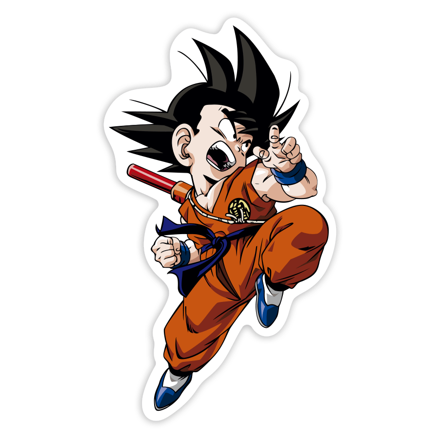 Aufkleber: Son-Goku (Kind) Luftangriff