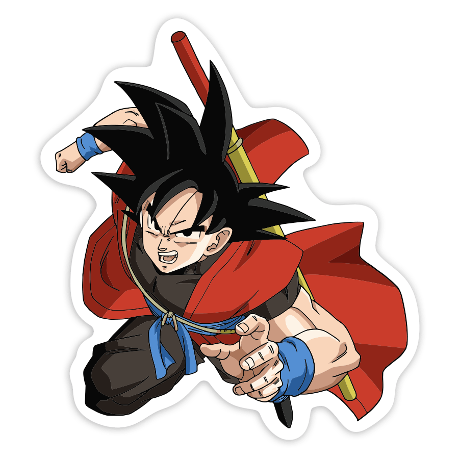 Aufkleber: Goku Roter Umhang