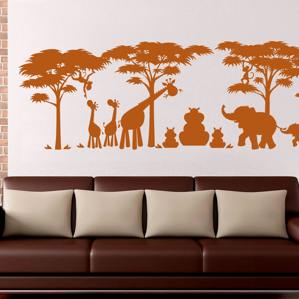 Kinderzimmer Wandtattoo: Tiere im Dschungel