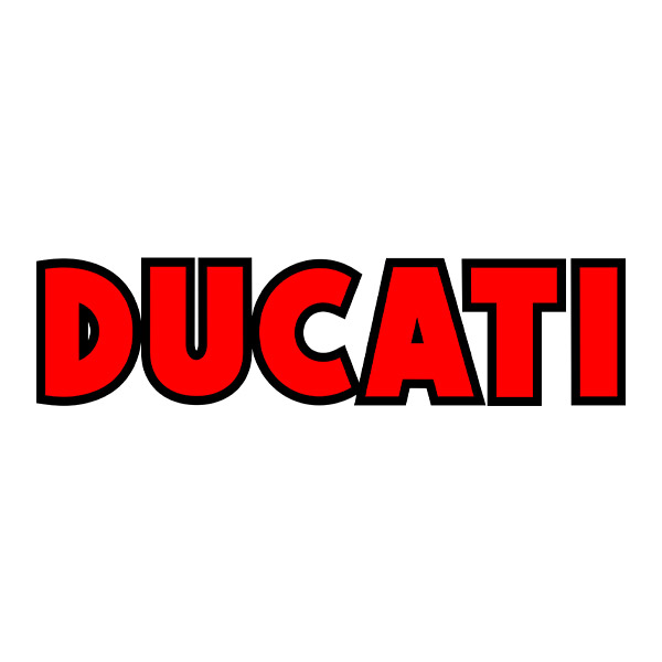 Aufkleber: Ducati rot und schwarz