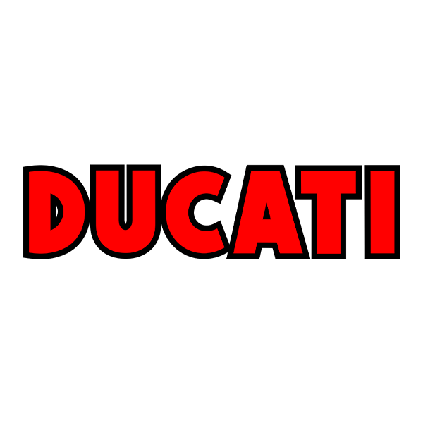 Aufkleber: Ducati rot und schwarz