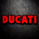 Aufkleber: Ducati rot und schwarz 3
