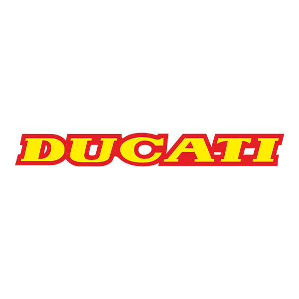 Aufkleber: Ducati gelb und rot