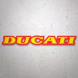 Aufkleber: Ducati gelb und rot 3