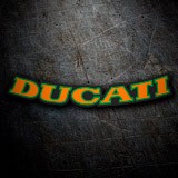 Aufkleber: Ducati orange und grün 3
