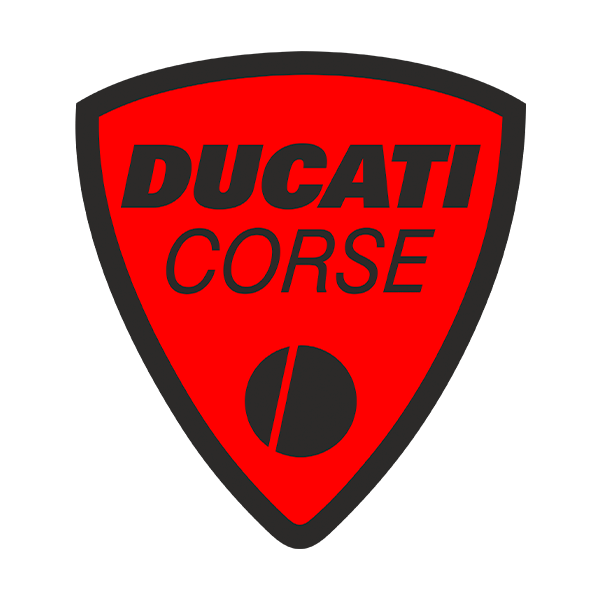 Aufkleber: Ducati corse rot
