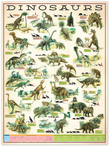 Wandtattoos: Arten von Dinosauriern