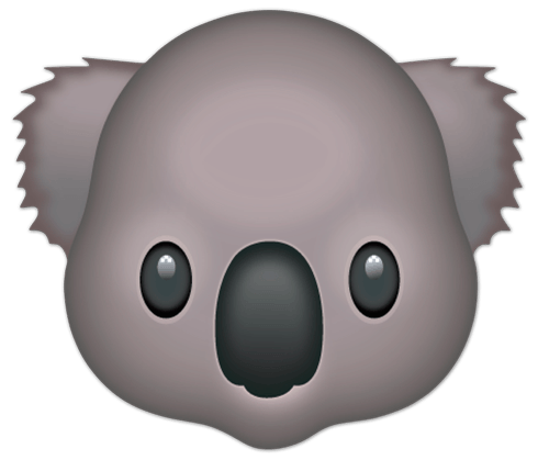 Wandtattoos: Koala-Gesicht