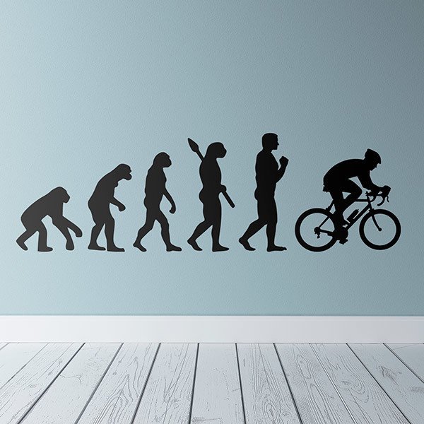 Wandtattoos: Radfahren evolution