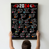 Wandtattoos: Selbstklebendes Vinyl-Poster MotoGP-Motorradstreck 3