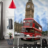 Fototapeten: Big Ben und britischer Bus 2