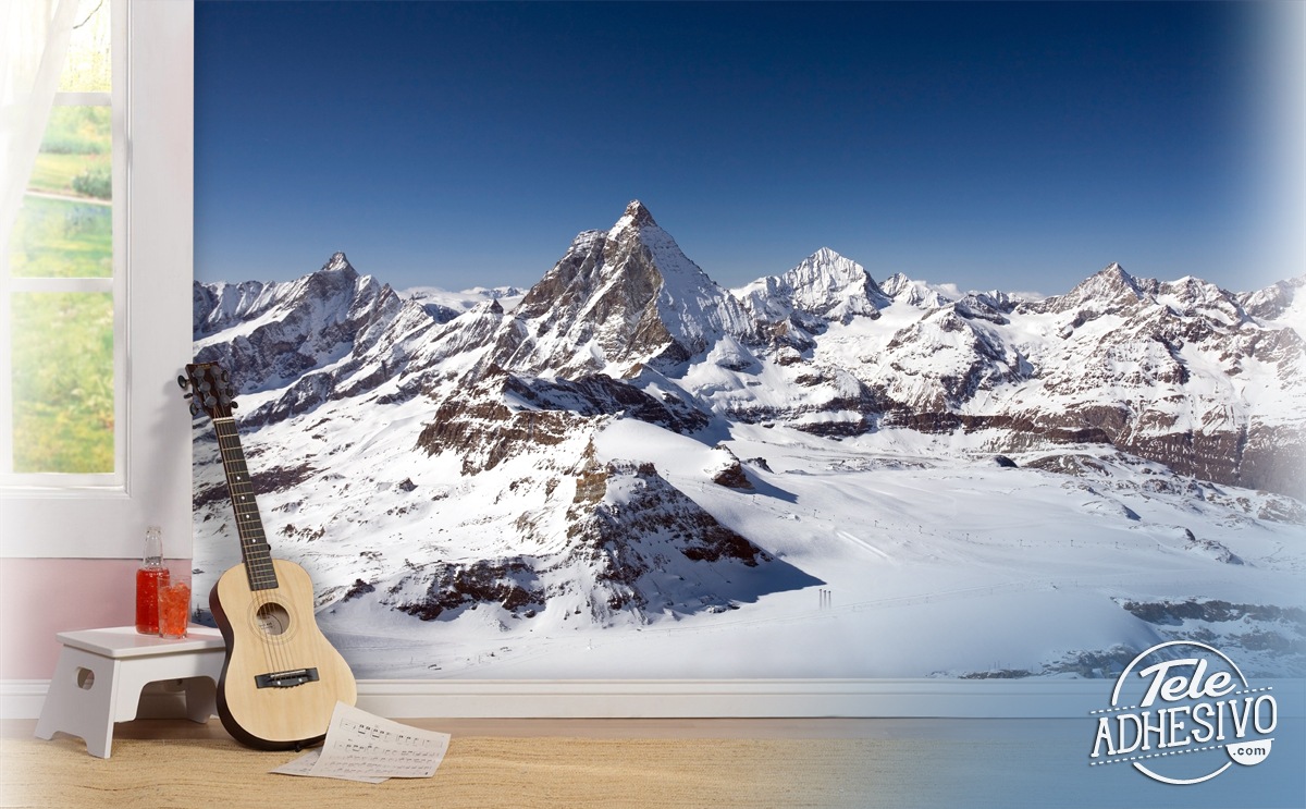 Fototapeten: Klein Matterhorn Gipfel