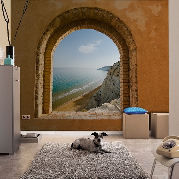 Fototapeten: Fenster zu Meer
