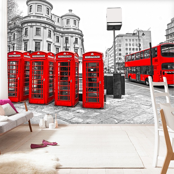 Fototapeten: London in Rot 0