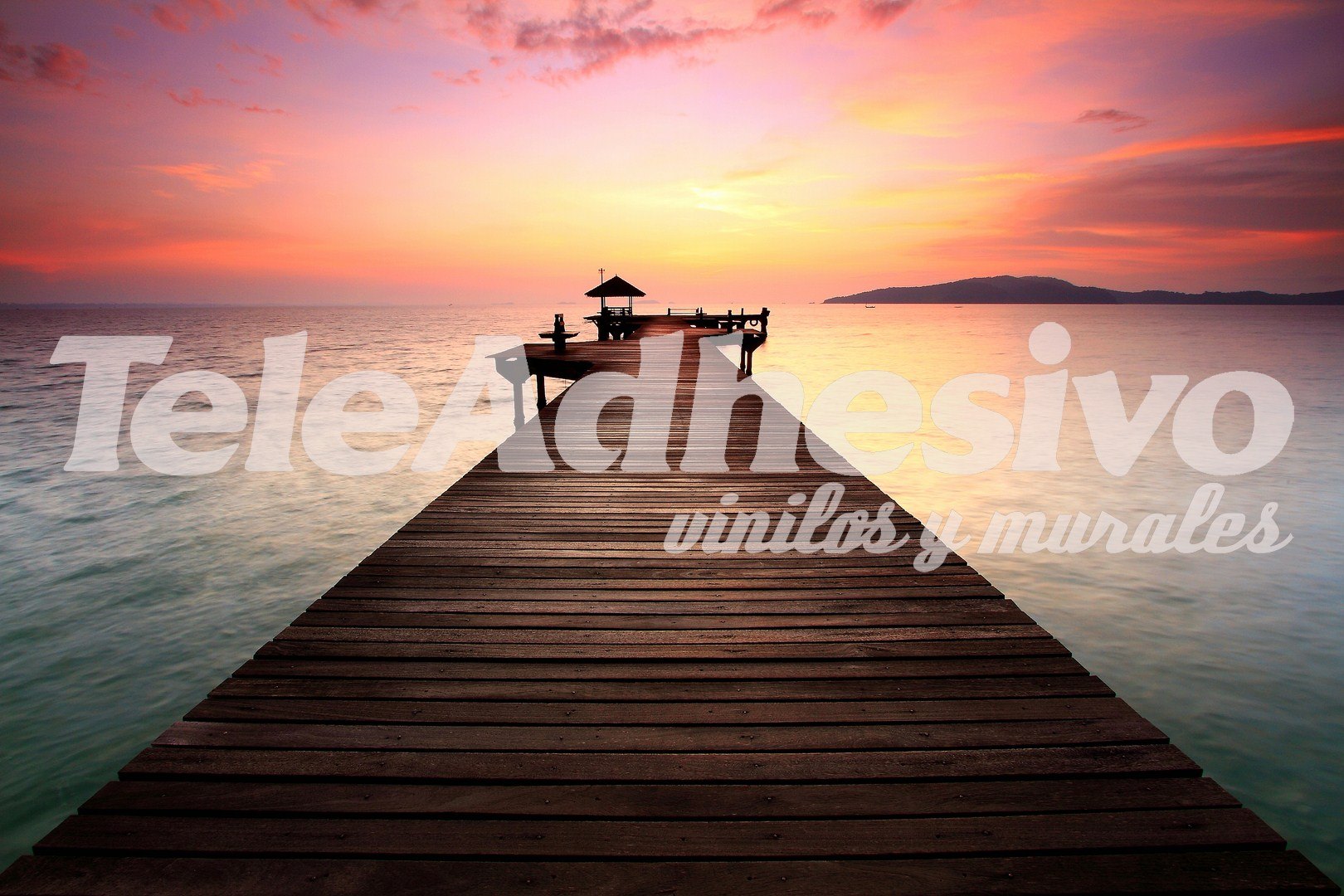 Fototapeten: Orientalischer Pier bei Sonnenuntergang