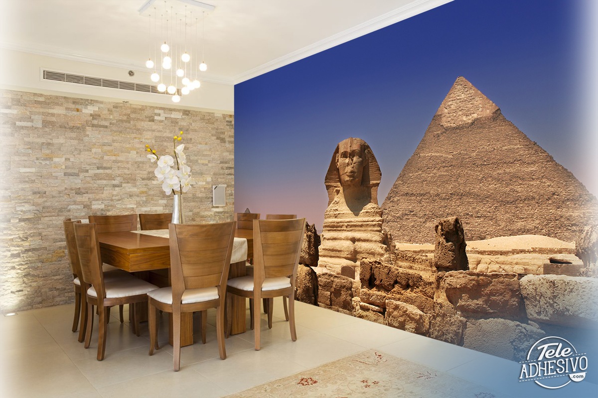 Fototapeten: Sphinx und Pyramiden von Gizeh