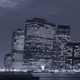 Fototapeten: Panorama von Manhattan in der Nacht 3