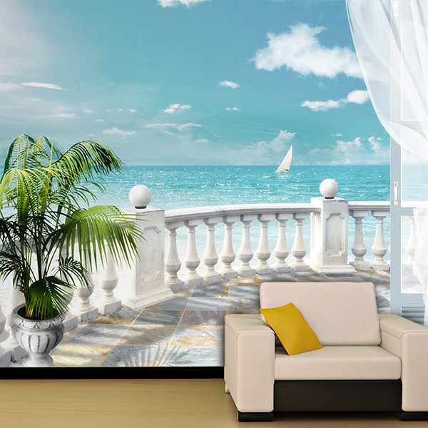 Fototapeten: Terrasse Meer