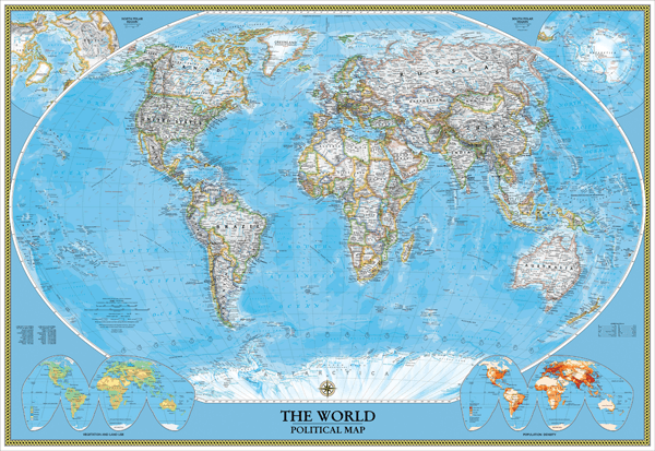 Fototapeten: World Polical Map