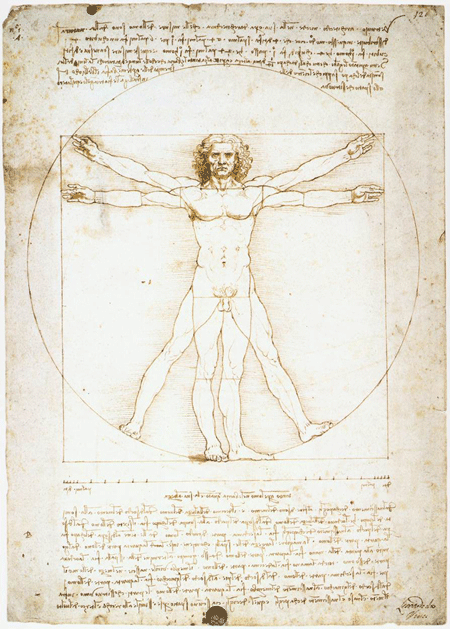 Fototapeten: Vitruvian Mann_Da Vinci