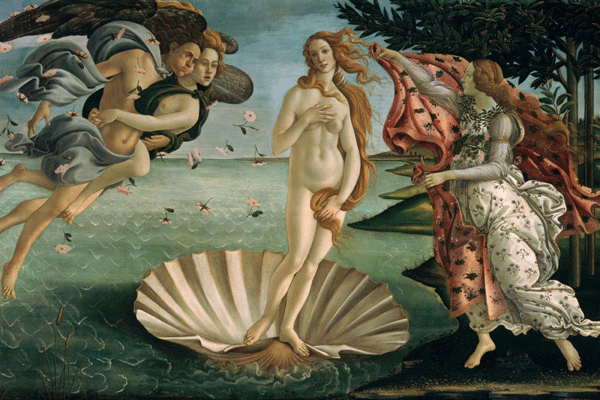 Fototapeten: Die Geburt der Venus_Botticelli