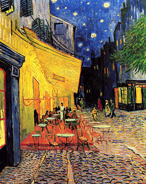 Fototapeten: Die Café-Terrasse in Arles bei Nacht_Van Gogh