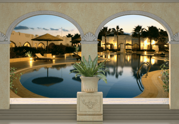 Fototapeten: Luxus Hotel-Pool
