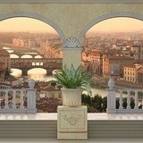 Fototapeten: Balkon in Florenz 3
